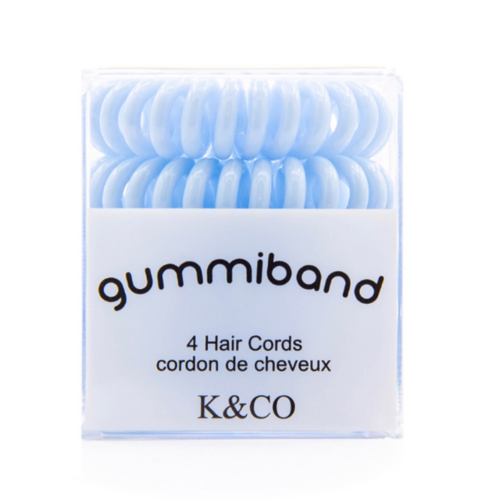 🧧SALE 3/$15 GummiBand Hair Cords - You Blue Me Away (Sky Blue)